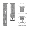 Pikkukuva 3 / 5: Kangaskangasranneke Apple Watch 41mm:lle, pehmeä kudottu kangas urheilullinen ja tyylikäs ranneke Apple Watch Series 7/8:lle