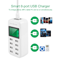 Miniatyrbillede 6 af 7: 5V/8A Output Smart 8-port USB-oplader Samtidig 8-port opladning Smart USB-hub med LED