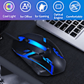 Miniatyrbillede 2 af 9: RGB Gaming Mus, 1600 DPI Computer Trådløs Mus, Ergonomisk Gaming Mus, Farverige Lys, 3D Rullehjul, til Win10 8 7 til Win til Win XP