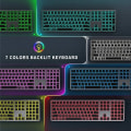 Miniatyrbillede 2 af 2: SeenDa Baggrundsbelyst Bluetooth-tastatur Multi-enhed Genopladeligt tastatur Baggrundsbelyst trådløst tastatur Kompatibel til bærbar computer Tablet iPad