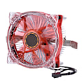 Miniatyrbillede 1 af 2: 25 LED-lys Computer CPU-køling Køler Ultra-stille ventilator Varmeafleder Til Intel AMD Desktops Rød