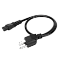 Miniatyrbillede 7 af 7: 0,6 m bærbar computer strømledning Nema 5‑15P han til IEC320 C5 hun bærbar computer strømledning til 3-polet bærbar computer AC-adapter 100‑240V