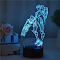 Miniatyrbilde 4 av 7: Widowmaker Fargerike LED-lys 3D nattlys USB bordlampe 7 farger berørings-/fjernkontroll 16 farger Mote hjemmedekorasjon Kreative barneggaver