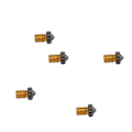 Miniatyrbilde 4 av 7: 5 stk 3D-skriver ekstruderdyse for Ender 3D V6 3D-skrivere messing ekstrudertips