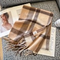 Miniatyrbilde 1 av 5: Vinterdamer Skjerf Sjal Oversized Damer Tartan Rutete Skjerf Teppe Julegaver til Kvinner（01）