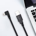Miniatyrbild 6 av 7: 2 st 1,8 m Mini USB till USB Vinklad Kabel för Mobil HD Dataöverföring Elektronisk Utrustning
