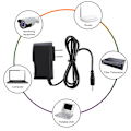 Miniatyrbilde 4 av 6: DC 5V 2A/2000mah AC-strømadapter Liten lader for Android Tablet PC MID eReader med rund 2,5 mm