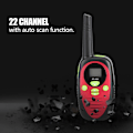 Miniatyrbillede 6 af 7: 1 sæt Walkie Talkie UHF 2-vejs radio Intercom op til 3 km rækkevidde til børns gave rød