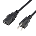 Miniatyrbillede 3 af 7: 10A 5ft 3-benet AC-adapter strømkabel ledning til pc-computer