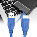 Pikkukuva 6 / 7: USB-datakaapeli USB3.0-A/B Micro A/B uros tietokoneelle, PC-tulostimelle, kiintolevylle, 1 m