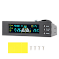 Miniatyrbilde 1 av 7: Datamaskin 3-vifters hastighetskontroll CPU/HDD/SYS temperaturkontroll LCD frontpanel 5.25in STW‑5023