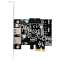 Pikkukuva 2 / 7: PCI-E 2-port USB 3.0 -nousukortin laajenninsovitinkortti Windows XP / Vista -käyttöjärjestelmälle