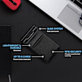 Miniatyrbild 2 av 6: Smal Minimalistisk Plånbok för Män | RFID-Blockering | Enkel Pop-Up Kortåtkomst (Grå)