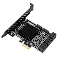 Miniatyrbillede 5 af 7: PCI E til SATA3.0 Udvidelseskort 8 Porte Adapter Riser Kort Desktop Computer Tilbehør