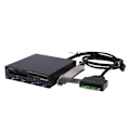 Miniatyrbillede 2 af 7: 3,5\" Frontpanel PCI-E til USB 3.0 4 Port SD TF Kortlæser   USB 3.0 driver-cd