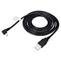 Miniatyrbild 2 av 7: 2 st 1,8 m Mini USB till USB Vinklad Kabel för Mobil HD Dataöverföring Elektronisk Utrustning