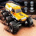 Pikkukuva 3 / 6: Kauko-ohjattava auto, 1:12 mittakaavan RC-kuorma-auto 8 pyörää 2,4 GHz:n RC-ryömijä pojalle, maastoajoneuvo, vedenpitävät sähkölelut 2 ladattavalla akulla