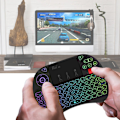 Miniatyrbild 4 av 7: X8 Mini Tangentbord, 2.4GHz Bärbart Trådlöst Tangentbord med Touchpad-Mus, RGB-Bakgrundsbelysning, Uppladdningsbart Batteri för Android TV-Box/Mac/PC/Nvidia Shield