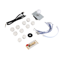 Miniatyrbild 1 av 7: Arkadspel DIY-delar kit Zero Delay USB-kodare JoyStick-knapp för Mame-spel (vit)