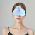 Miniatyrbild 6 av 6: Sovmasker, Söt Plysch Sovmask Lätt Justerbar Ögonskugga Fuskpäls Maskskydd för Kvinnor Män Sömn Resa Tupplur, Blå