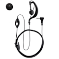 Pikkukuva 1 / 7: 2 kpl ABS T-pää 1-nastainen 2,5 mm:n pistoke Radiopuhelin Walkie Talkie -kuulokemikrofoni Sopii useimpiin Motorola-malleihin