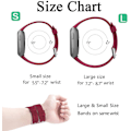 Pikkukuva 6 / 6: Älykäs rannekkeen hihna on yhteensopiva Fitbit versa -älykellojen, versa 2:n ja versa Lite se -kellojen kanssa naisille ja miehille（Punainen-L）