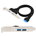 Pikkukuva 6 / 7: PCI-E 2-port USB 3.0 -nousukortin laajenninsovitinkortti Windows XP / Vista -käyttöjärjestelmälle