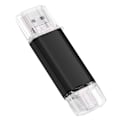 Miniatyrbild 1 av 2: USB2.0 Typ C Micro USB Vattentät U-disk Flash-enhet För Telefon PC Svart 64GB