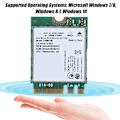 Miniatyrbillede 7 af 7: Til Intel 3160AC NGW Trådløs WIFI-kort 433 Mbps Bluetooth 4.0 Dual Band Netværkskort