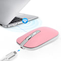 Miniatyrbilde 5 av 7: 2.4G trådløs mus ergonomisk 1600 DPI høy oppløsning USB-lading datamaskintilbehør rosa