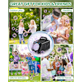 Miniatyrbild 7 av 8: Bubbelmaskin Automatisk Bubbelblåsare för Barn: Batteridriven Bubbelmaskin för Småbarn 1-3 | 20000+ Bubblor, Utomhusleksaker för P black