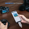 Pikkukuva 7 / 7: 3-in-1 USB3.0 Type-C SD OTG SD TF -kortinlukija, tukee USB3.0 USB2.0 USB1.1