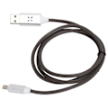 Miniatyrbillede 3 af 7: 2.4A LED Hurtigopladningskabel Stemmestyring Flash USB til for IOS Flydende Opladerledning