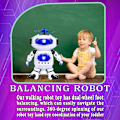 Miniatyrbild 4 av 5: Gående robotleksaker för barn - 360° kroppssnurrande dansande robotleksak med LED-lampor som blinkar och musik, smart interaktiv elektronisk barnrobotleksak