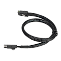 Miniatyrbilde 5 av 7: Mini SAS SFF 8087-kabel, dobbel rett hode, datakabel for tilkobling av datamaskinserverens hovedkort til array-kort, 0,5 m / 1,6 fot