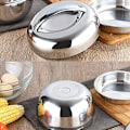 Miniatyrbillede 5 af 5: Frokostboks 1300Ml Rustfrit Stål Frokostboks Madbeholder Håndtag Varmebevarende Skål Bærbar Picnic Frokostboks