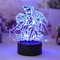Miniatyrbillede 3 af 7: 3D LED Natlys Gon Freecss Killua Anime Børneværelse Sengelampe Visuel Dekoration Lys Hjem Dekoration Børnegaver