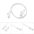 Miniatyrbild 5 av 5: RJ45 CAT6 Ethernet Nätverk Platt LAN-kabel UTP Patch Router-kablar 1000M Vit 0,5 meter