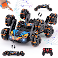 Pikkukuva 1 / 8: Hieno 8-pyöräinen käsin ohjattava rc-temppuauton lelu, eleohjattavat kauko-ohjattavat autot 6-7-8-12-13-14-vuotiaille pojille, syntymäpäivälahjaideoita