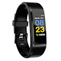 Miniatyrbillede 6 af 7: 115 Plus Farveskærm Smartwatch Armbånd Armbånd Puls Fitness Tracker (Sort)