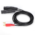 Miniatyrbillede 3 af 7: JORINDO Mikrofonkabel Dual XLR Hun til Dual RCA Balanceret Signalforbindelsesledning