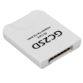 Miniatyrbillede 6 af 7: GC2SD-kortlæser Plug and Play Bærbar Professionel Spilkonsol Micro Storage-kortadapter til Wii til GC Hvid