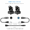 Miniatyrbilde 6 av 7: XLR 5-pinners RJ45-adapterkabel - XLR 5-pinners hann til RJ45 og XLR 5-pinners hunn til RJ45 hunn DMX Ethernet-adapterkonverterkabel (1SET/ 2PACK)