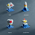 Miniatyrbild 8 av 8: Vilbocr Falcon Heavy rymdraket byggklossset rymdkapsel för 4+ år pojkar barn presentidé Super Heavy Launch Vehicle för barn-69 delar