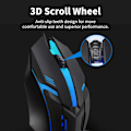 Miniatyrbillede 7 af 9: RGB Gaming Mus, 1600 DPI Computer Trådløs Mus, Ergonomisk Gaming Mus, Farverige Lys, 3D Rullehjul, til Win10 8 7 til Win til Win XP