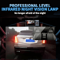 Miniatyrbild 6 av 9: Dashcam - Fram och bak inuti 1080P Dash Camera för bilar, 3-kanals Dashcam trevägs bilkamera med infrarött nattseende, loop-inspelning, APP Black