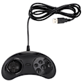 Miniatyrbillede 1 af 7: Meget følsom USB-kablet spilhåndtag Vandtæt Gamepad til Sega Game Console Controller
