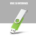 Pikkukuva 6 / 7: Pyöritettävä karkkivärinen USB 2.0 -muistilaite Peukalo Flash-asema U-levy (Vihreä 16G)