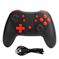 Pikkukuva 1 / 7: Bluetooth-peliohjain Ohjelmoitava peliohjain 3 nopeuden värinän säätö Sopii Switch ProBlackille
