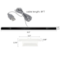Miniatyrbild 6 av 7: USB-sensorfält för Wii, ersättning USB-kabelbunden infraröd sensorfält för Nintendo Wii
